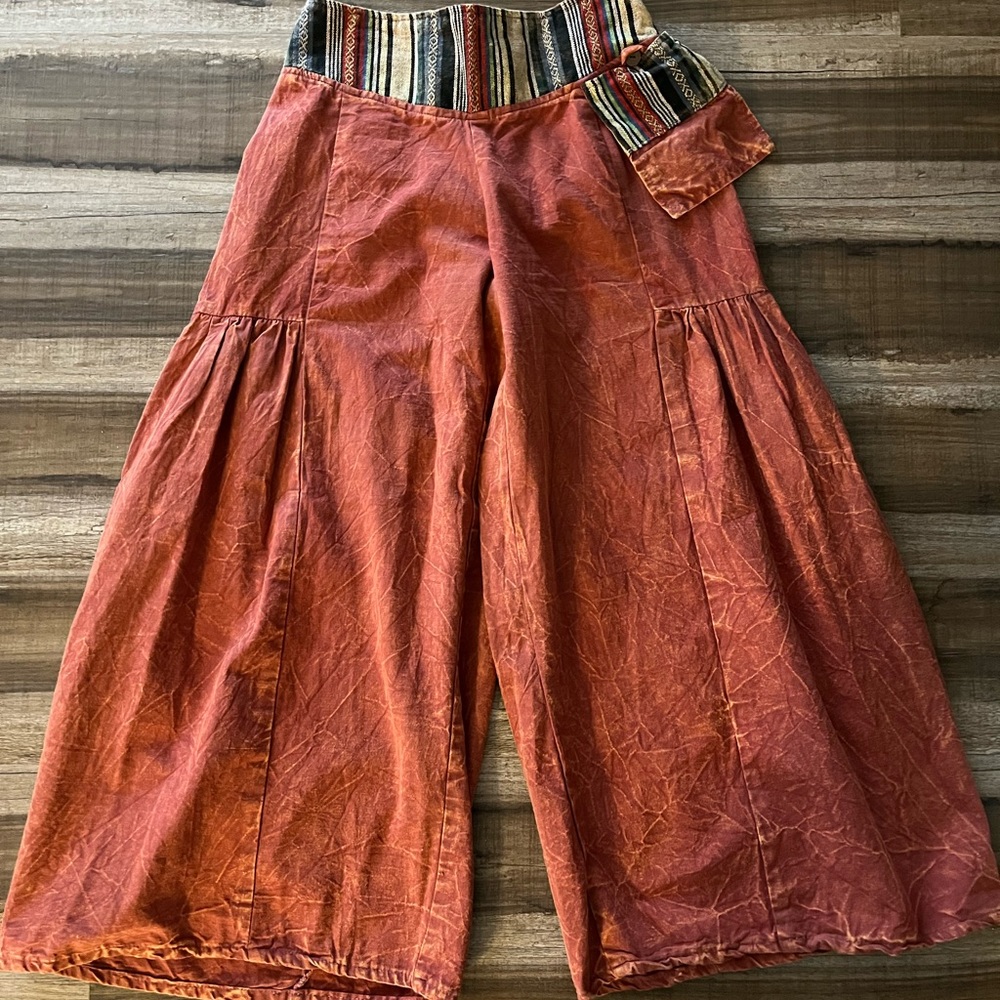 Bohemian women's wide leg pants size medium